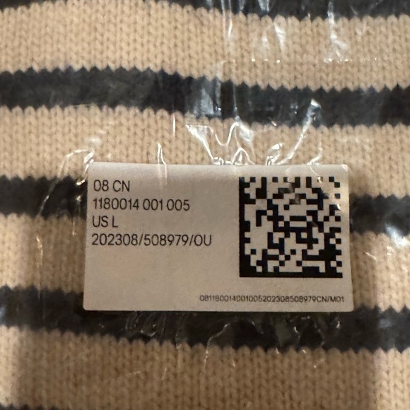 H&M Beige Striped Short Sweater - Picture 4 of 6